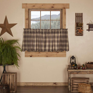 Dawson Star Scalloped Tier Curtain Set of 2 L24xW36 - The Fox Decor